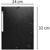 Exacompta Map 3 kleppen Scotten Manilla Karton 400g A4 zwart