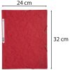 Exacompta map met 3 kleppen en elastiek Manilla karton 400g-m² - A4 Rood