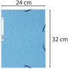 Exacompta Map met elastiek 3 kleppen 400g formaat din a4 assorti