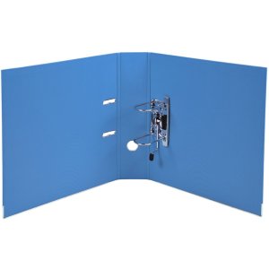 Map premtouch gemaakt van pp met 2 ringen, rug 80mm, din a4 extra breed blauw