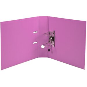 Map premtouch gemaakt van pp met 2 ringen, rug 80mm, din a4 extra breed Roze