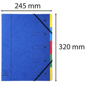 Map met elastiek a4 assorti kleuren