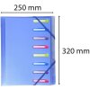 Chromaline hoekdossier met elastiek a4 8 vakken