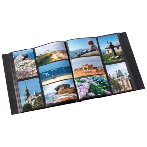 Walther Stockalbum grindy wit 400 fotos 10x15 cm zwarte paginas