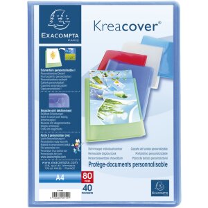 PP 500µ displaymap met 40 vakken Krea Cover...