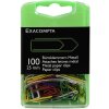 Doos van 100 geassorteerde paperclips, 25mm geassorteerde kleuren