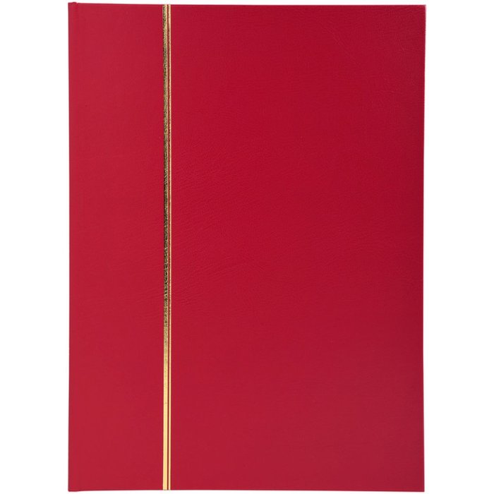 Postzegelalbum 32 blanco paginas rood 16,5x22,5 cm