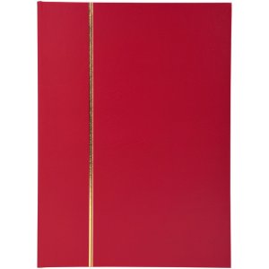 Postzegelalbum 32 blanco paginas rood 16,5x22,5 cm