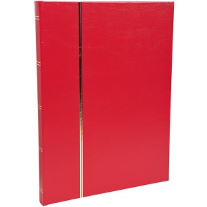 Postzegelalbum 32 blanco paginas rood 16,5x22,5 cm