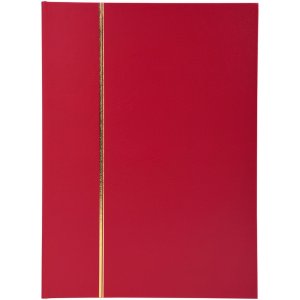 Postzegelalbum 48 blanco paginas 22,5x30,5 cm rood