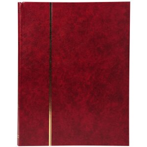 Postzegelalbum 64 blanco paginas 22,5x30,5 cm rood