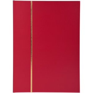 Postzegelalbum 64 blanco paginas 22,5x30,5 cm rood