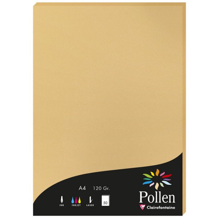 a4 pollenpapier 120g 50 vellen caramel