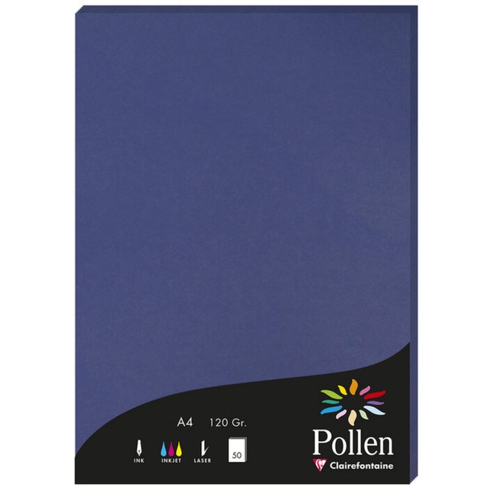 a4 pollenpapier 120g 50 vellen koningsblauw