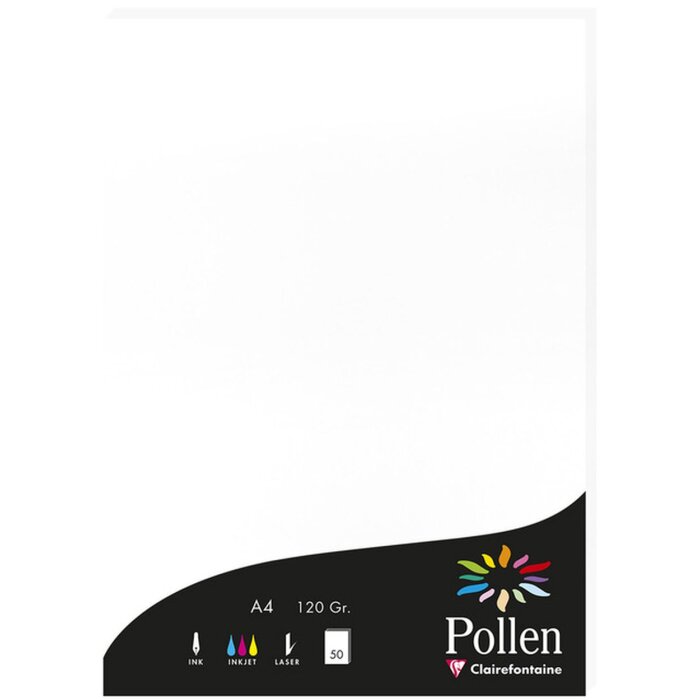 a4 pollenpapier 120g 50 vellen wit