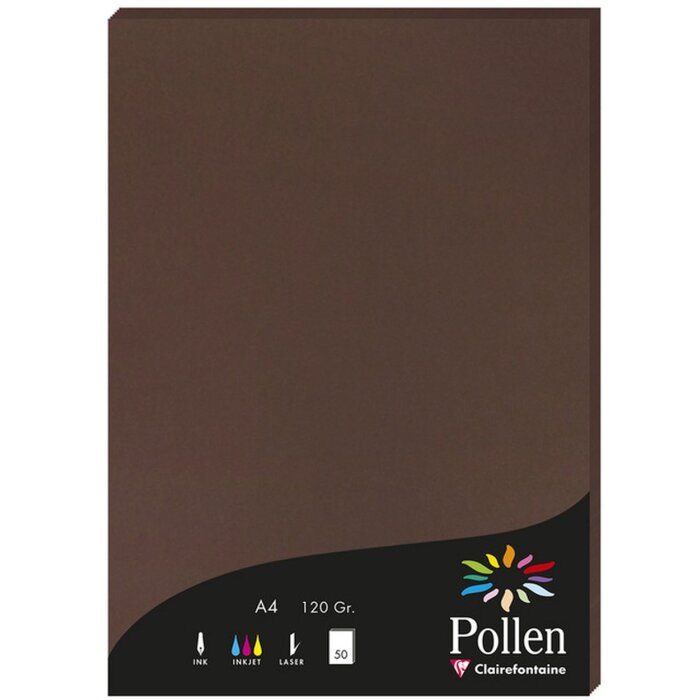 a4 stuifmeelpapier 120g 50 vellen chocolade