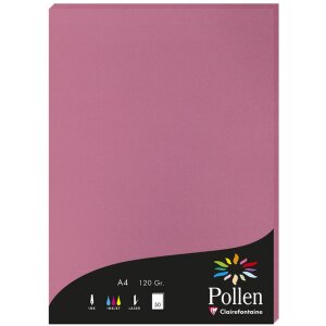 50 vellen papier stuifmeel, din a4, 120g hortensia roze