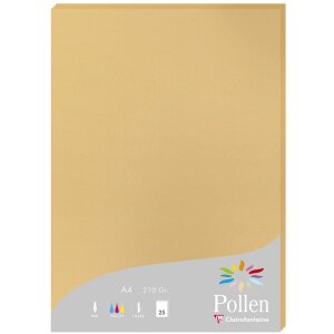 Papier a4 Pollen 210g caramel 25 vellen