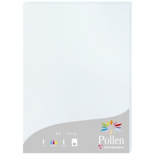 Papier a4 Pollen 210g blauw 25 vellen