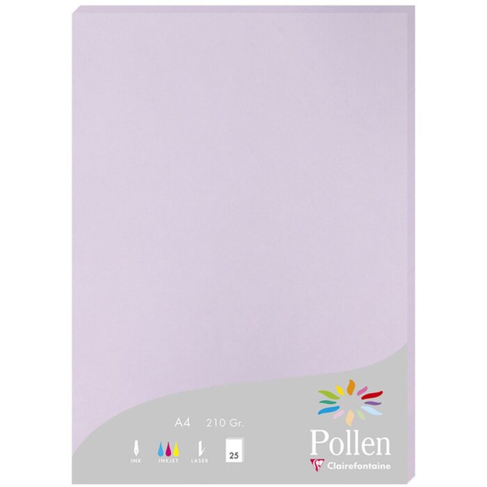 25 vellen papier Pollen, din a4, 210g Wistaria