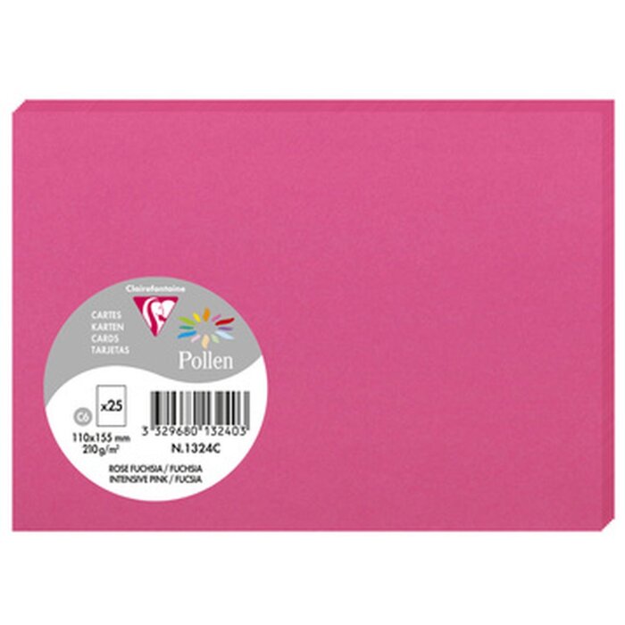 Kaart C6 Pollen 210g fuchsia