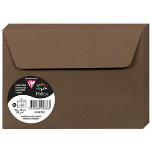 Envelop C6 Stuifmeel 120g bruin