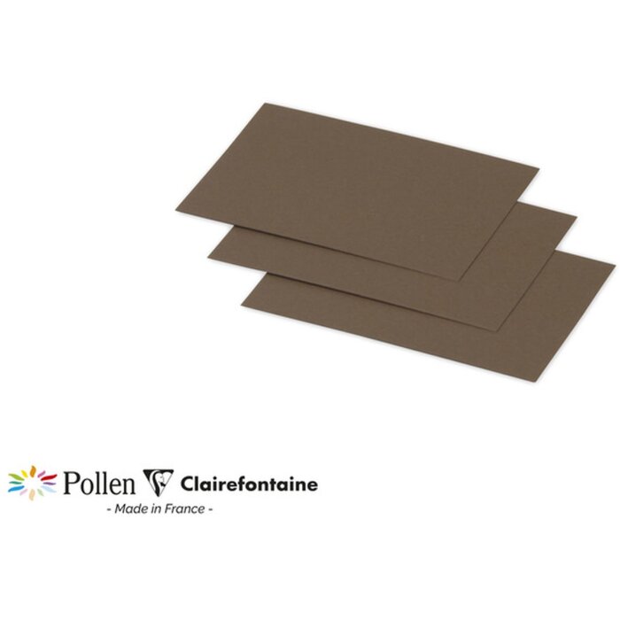 Pak 25 Kaarten Mini Pollen, 70x95mm, 210g Mol Brown