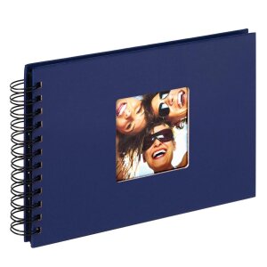 Walther spiraal album FUN blauw 23x17 cm 40 zwarte paginas