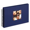 Walther spiraal album FUN blauw 23x17 cm 40 zwarte paginas