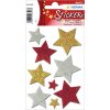 herma kerst stickers kleurrijke glitter sterren