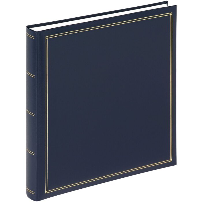 Walther Fotoalbum MONZA 33x34 cm blauw 60 witte paginas