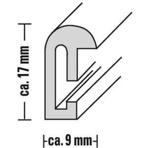 Hama Kunststof lijst Sevilla 10x15 cm grijs