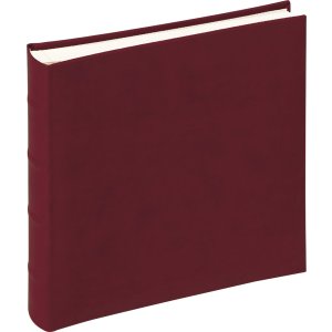 Walther Fotoalbum Classic 26x25 cm wijnrood 60 witte paginas