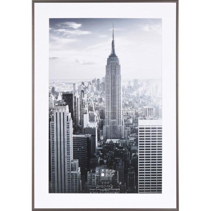 Aluminium fotolijst Manhattan 50x70 donkergrijs