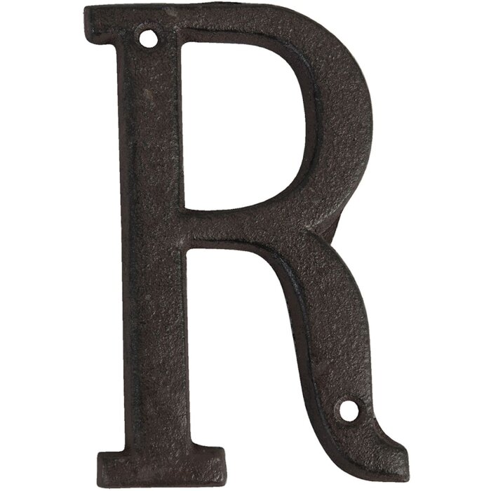 Gietijzeren Letter r 13 cm