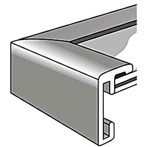 Aluminium lijst Classic 21x29,7 cm structuur notenhout