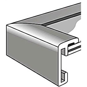 Aluminium lijst Classic 24x30 cm structuur notenhout