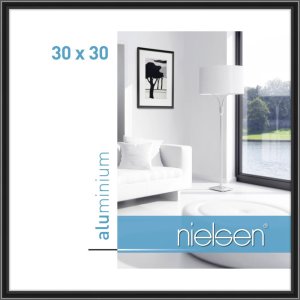 Aluminium lijst Classic 30x30 cm geanodiseerd zwart