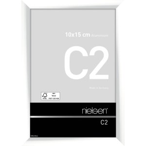 Nielsen Aluminium lijst c2 10x15 cm wit glanzend