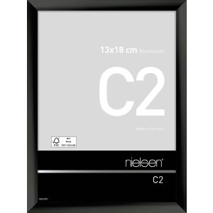 Nielsen Aluminium lijst c2 13x18 cm geanodiseerd zwart...