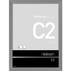 Nielsen Aluminium lijst c2 13x18 cm structuur grijs mat