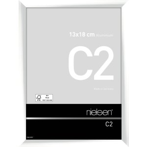 Nielsen Aluminium lijst c2 13x18 cm wit glanzend