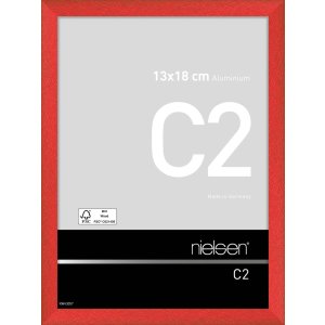 Nielsen Aluminium lijst c2 13x18 cm tornado rood