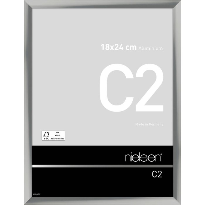 Nielsen Aluminium lijst c2 18x24 cm zilver