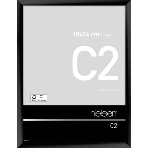 Nielsen Aluminium lijst c2 18x24 cm geanodiseerd zwart...