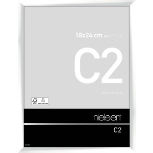 Nielsen Aluminium lijst c2 18x24 cm wit glanzend