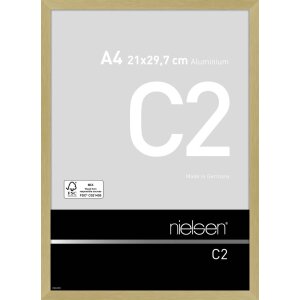 Nielsen Aluminium lijst c2 21x29,7 cm structuur goud mat