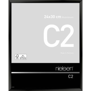 Nielsen Aluminium lijst c2 24x30 cm geanodiseerd zwart...