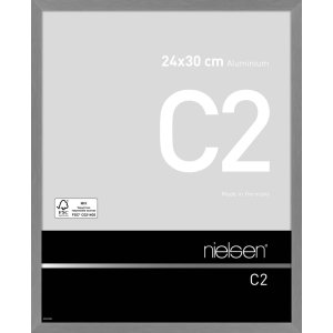 Nielsen Aluminium lijst c2 24x30 cm structuur grijs mat