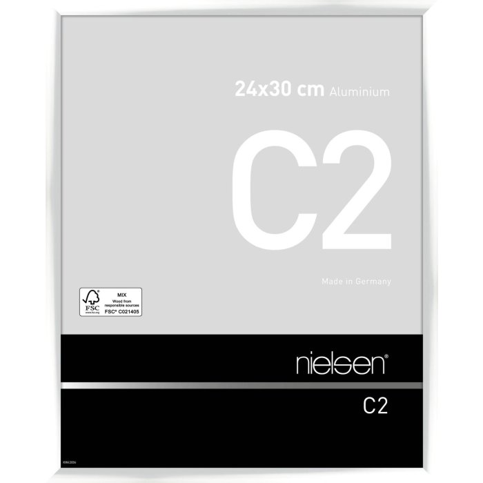 Nielsen Aluminium lijst c2 24x30 cm wit glanzend